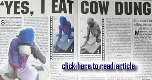Eating Cow Dung