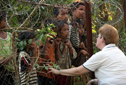 Cathy fence children