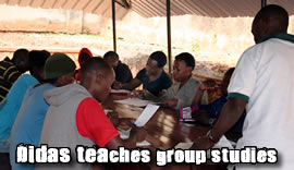 Didas teaches Group Studies for New Christians