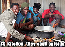 Cooking DInner Uganda Kitchen
