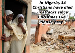Nigeria 34 have died since Christmas eve