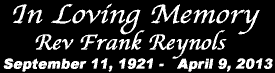 In Loving Memory of Frank Reynolds